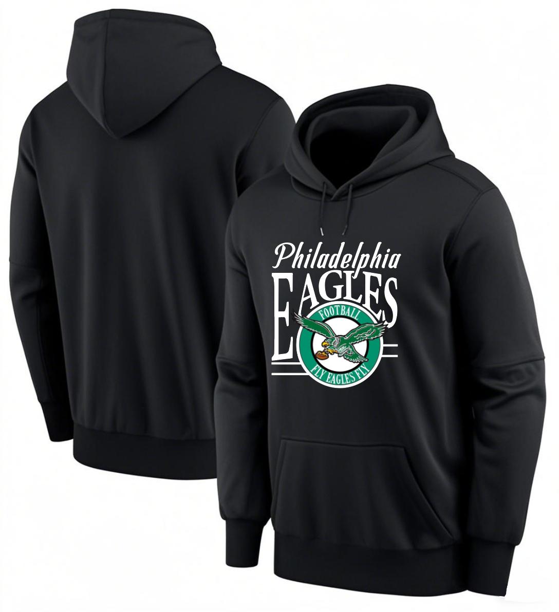 Men 2025 Philadelphia Eagles black hoodie style 17